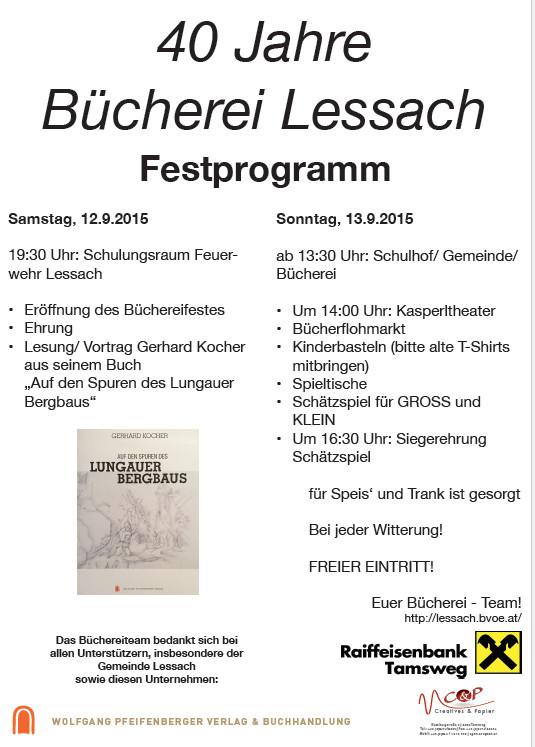 Öffentliche Gemeinde- und Schulbücherei Lessach 2015